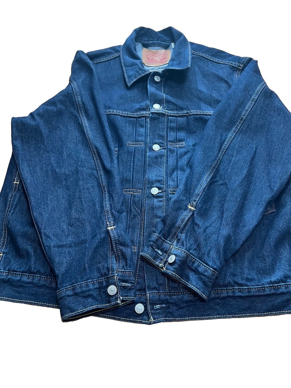 Levi's Type II Trucker Denim Jacket Dark Indigo A7632-0000 Men's XL Fits 2XL - Picture 8 of 9